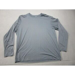 REI Shirt Mens 2XL Blue Baselayer Long Sleeve Stretch Performance Hiking Running
